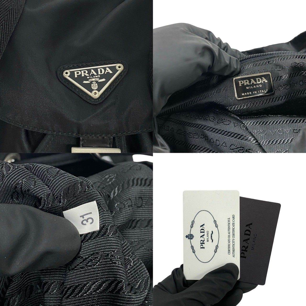 美品826 プラダ ナイロン 三角ロゴ リュック バックパック 黒 ヴィンテージ 美品826 プラダ ナイロン 三角ロゴ リュック バックパック 黒