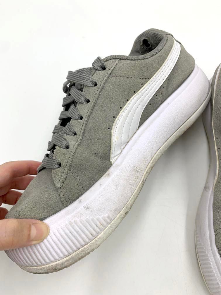 新品 PUMA 厚底 スニーカー 23cm グレー 楽天市場】プーマ 厚底 スニーカー（カラーグレー）の通販