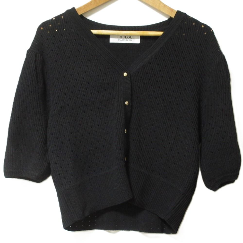 美品 24SS LOULOU WILLOUGHBY ルルウィルビー アイレットポイン