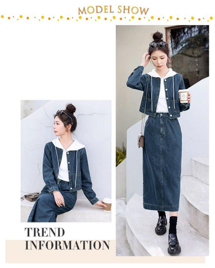 MONILE デニムジャケット スカート セット MONILE デニムジャケット