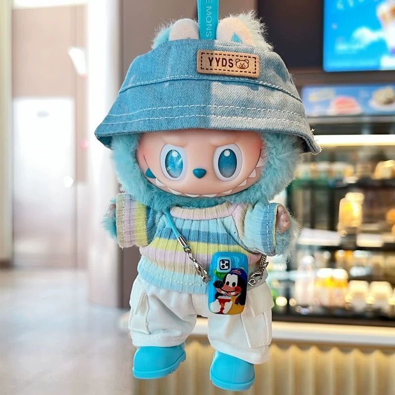 ラブブ labubu 　ぬいぐるみ服着せ替え服　豪華6点セット ラブブ服 LABUBU ぬいぐるみ着ぬい 服着せ替え服 4点セット