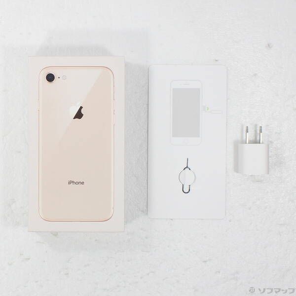中古品〕 iPhone8 64GB ゴールド MQ7A2J／A SIMフリー【377