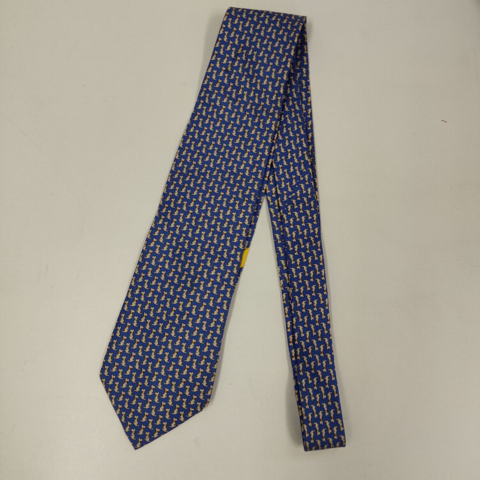 【新品】フェラガモ FERRAGAMO/ネクタイ/ブルー FERRAGAMO Ferragamo フェラガモ ネクタイ 722109 ブルー系
