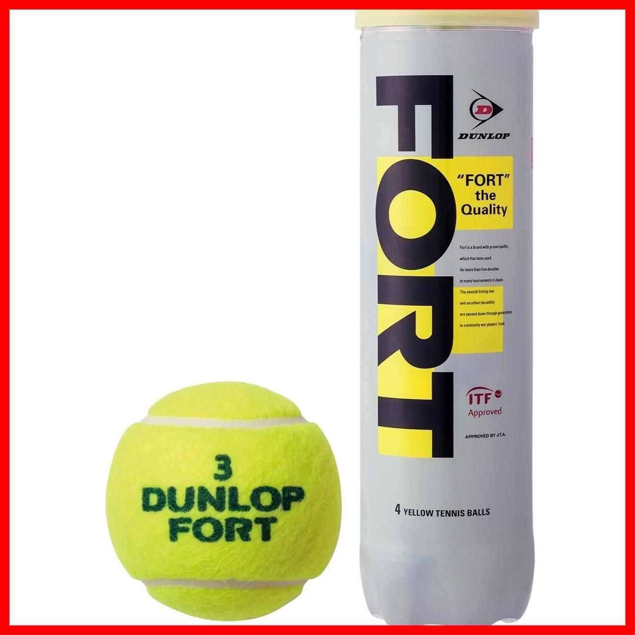 即発】DUNLOP(ダンロップ) 硬式 テニスボール FORT (フォート) 2球入 ...