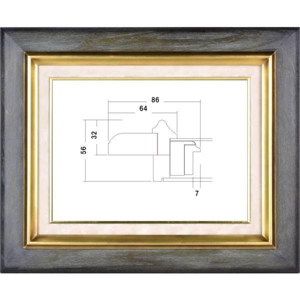 油絵　額縁　F10号　フレーム 楽天市場】油彩額縁 3474 F10 号(530×455) （アクリル仕様・木製