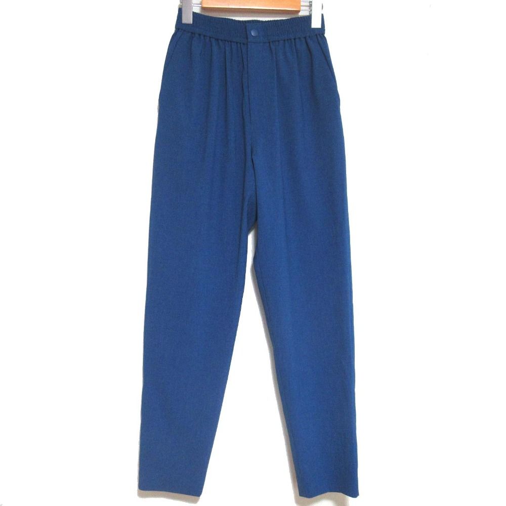 24SS HYKE ハイク STRETCH TAPERED PANTS イージーウエスト ストレッチ テーパードパンツ 241-13284 1サイズ ブルー レディース 古着