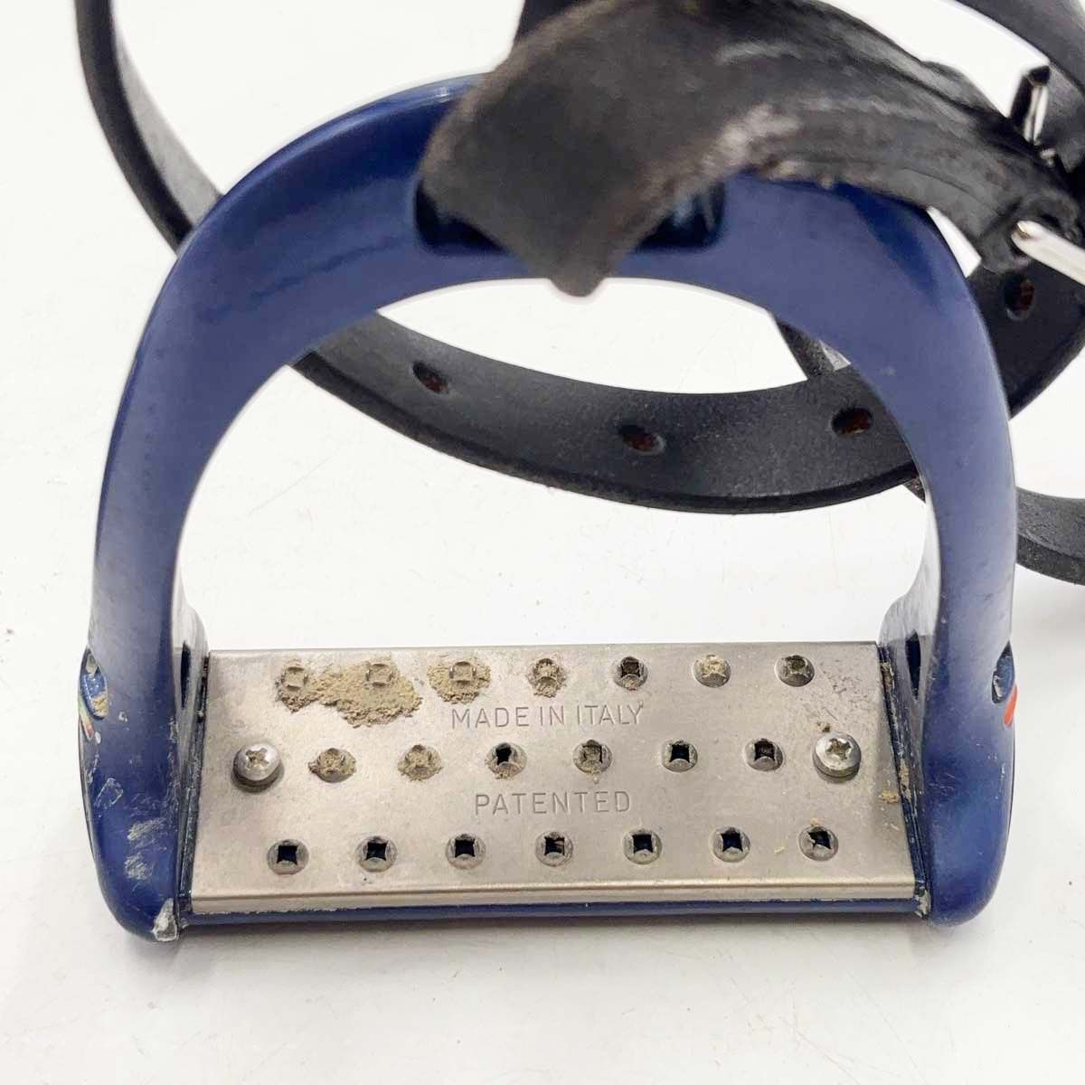 SCHOCKEMOHLE ショッケミューレ 鐙 LORENZINI 鐙革付 ブルー 乗馬