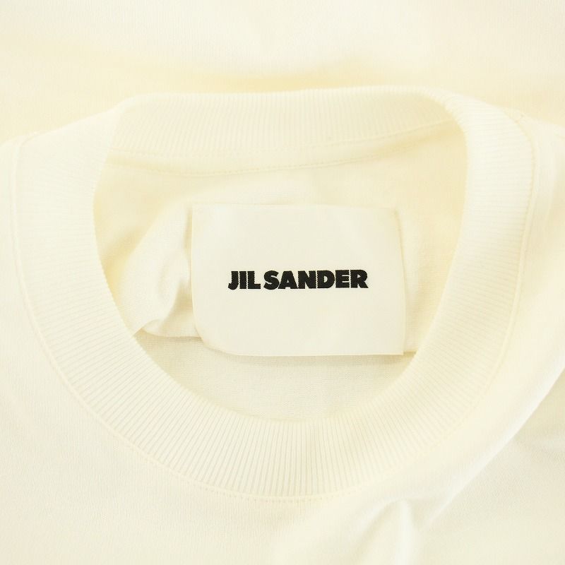 ジルサンダー JIL SANDER Tシャツ カットソー ロゴ プリント クルーネック 半袖 XS 白 ホワイト J21GC0001 J45047  □GY18 /MQ - メルカリ