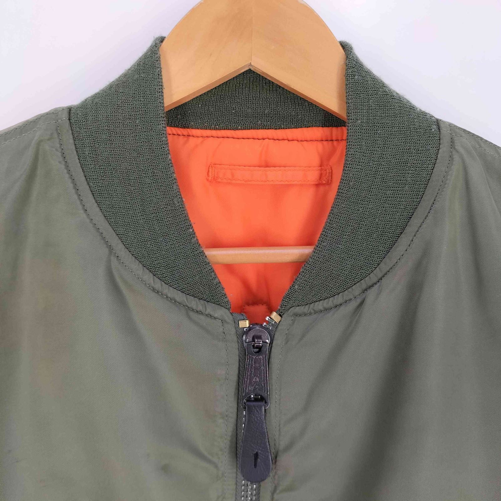 アルファインダストリーズ MA-1フライトジャケット バックロゴ リバーシブル Alpha Industries MA-1 リバーシブル フライトジャケット US規格