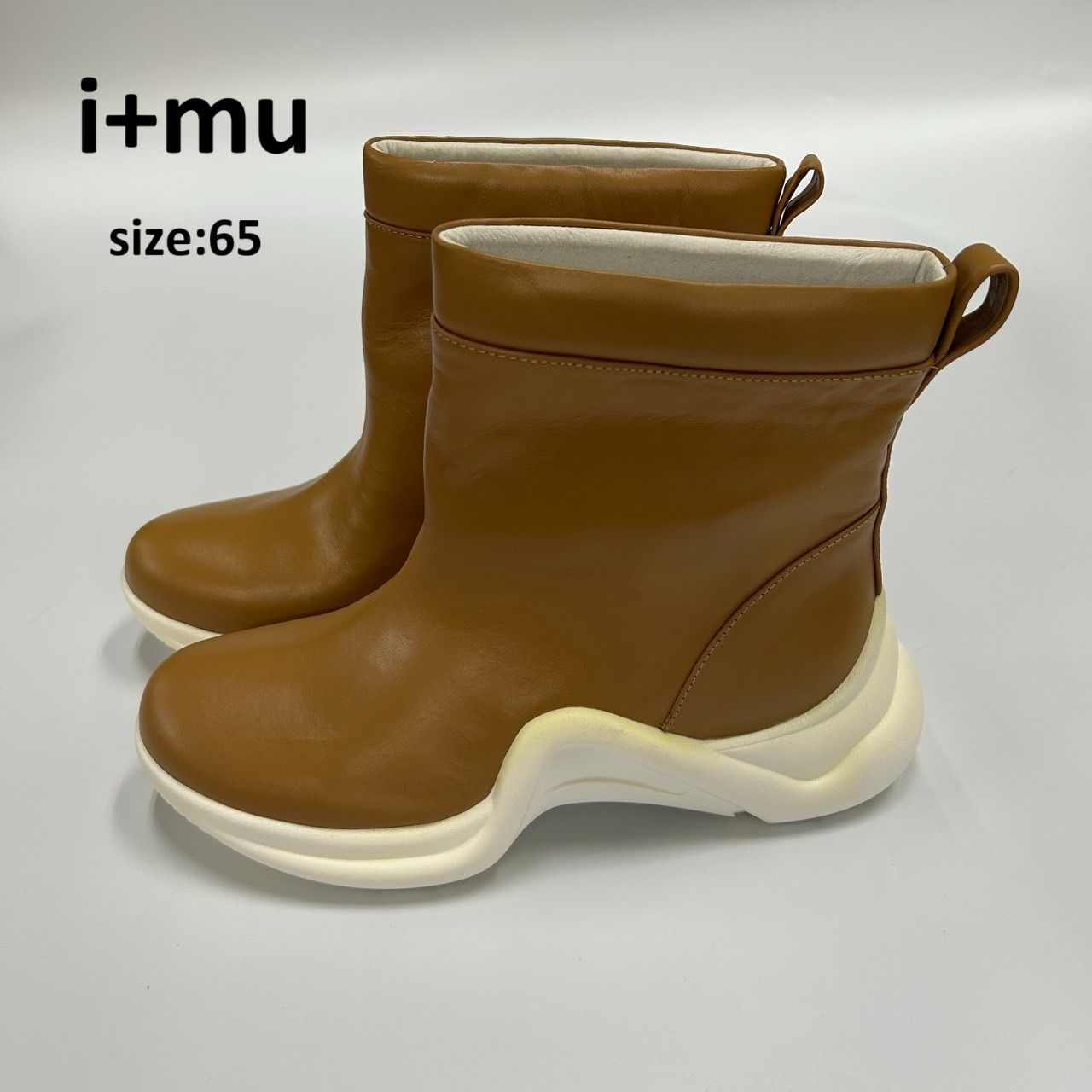 M*M様 センソユニコ　ブーツ　tbスニーカー i+mu[65] ブラウン×ホワイト スニーカーブーツ 靴 センソユニコ