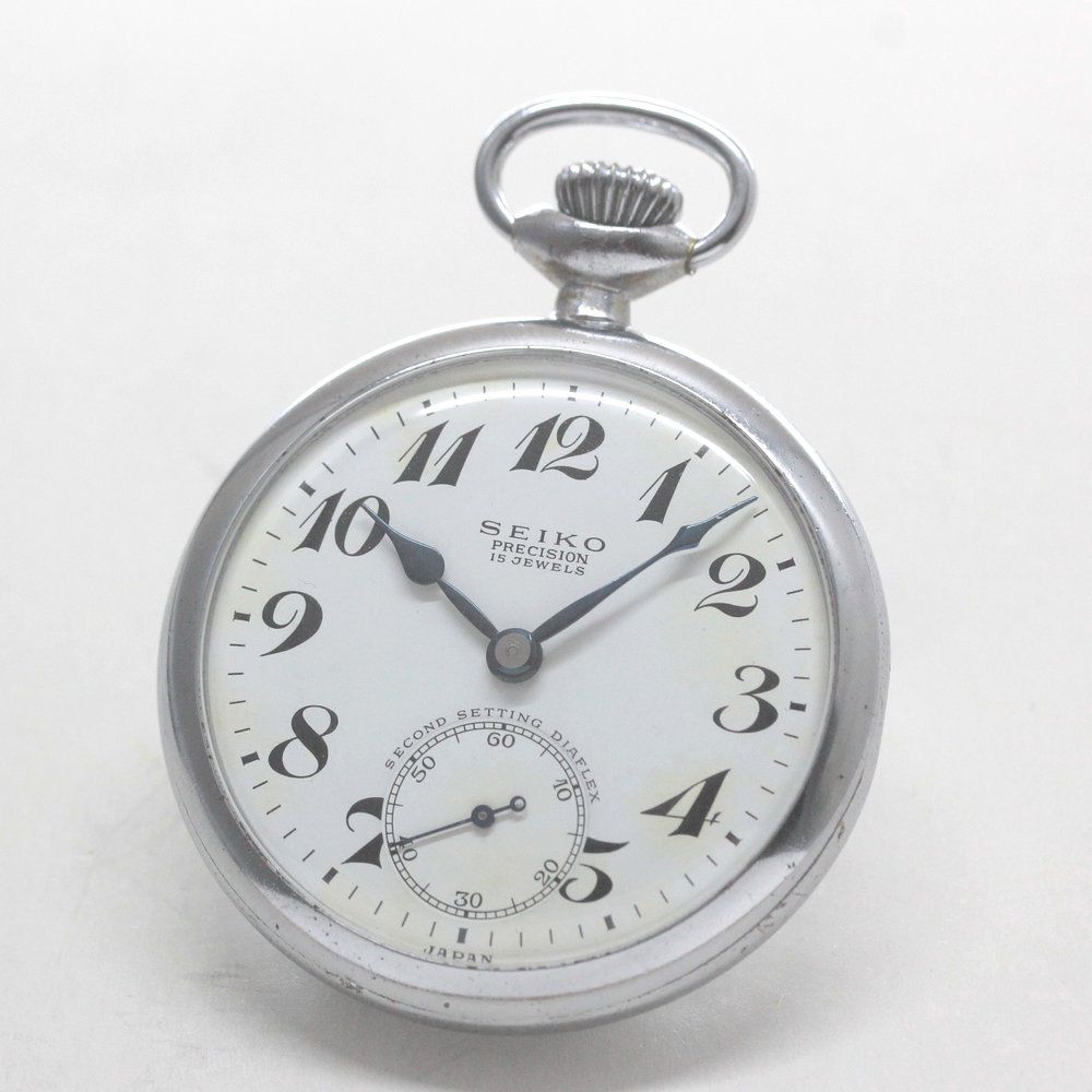 19セイコー プレシジョン 懐中時計 | 19セイコー|昭38 中支124 国鉄| 15石 | 絶版時計 |19seiko-1306