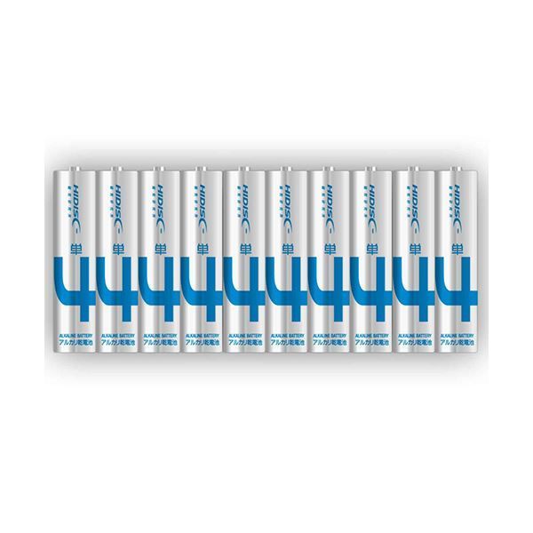 まとめ）HIDISC アルカリ乾電池 単4形10本パック 【×60個セット