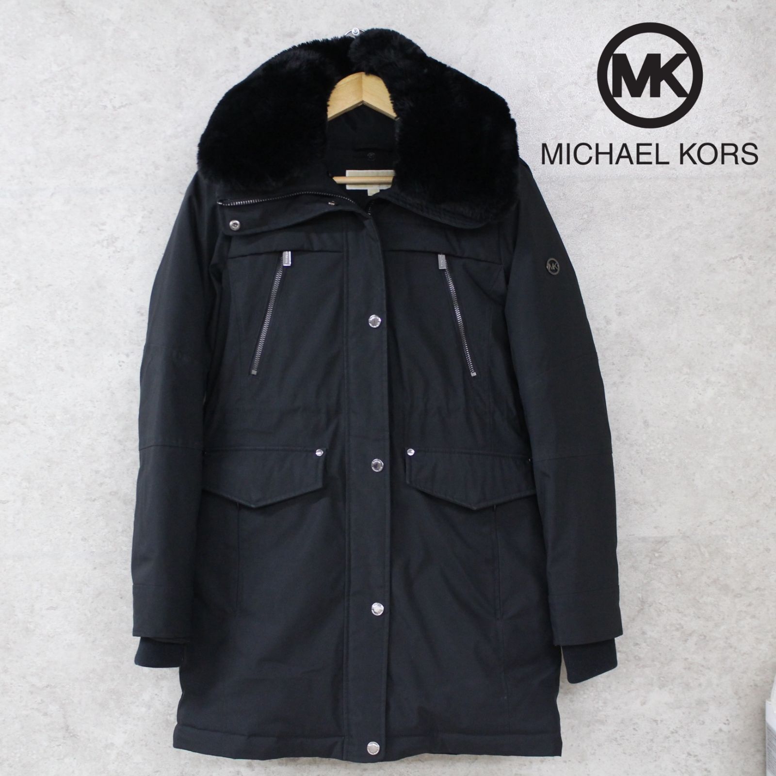S294)MICHAEL KORS フェイクファー 3wayダウンコート XS - メルカリ