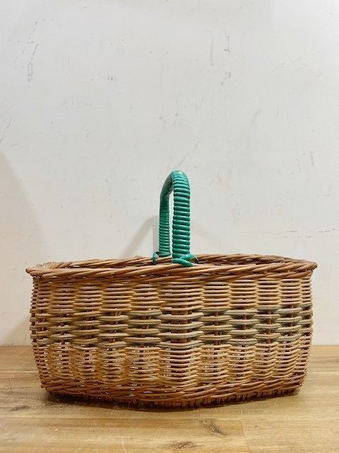 フランス ヴィンテージ バスケット ピクニック アウトドア 籠
