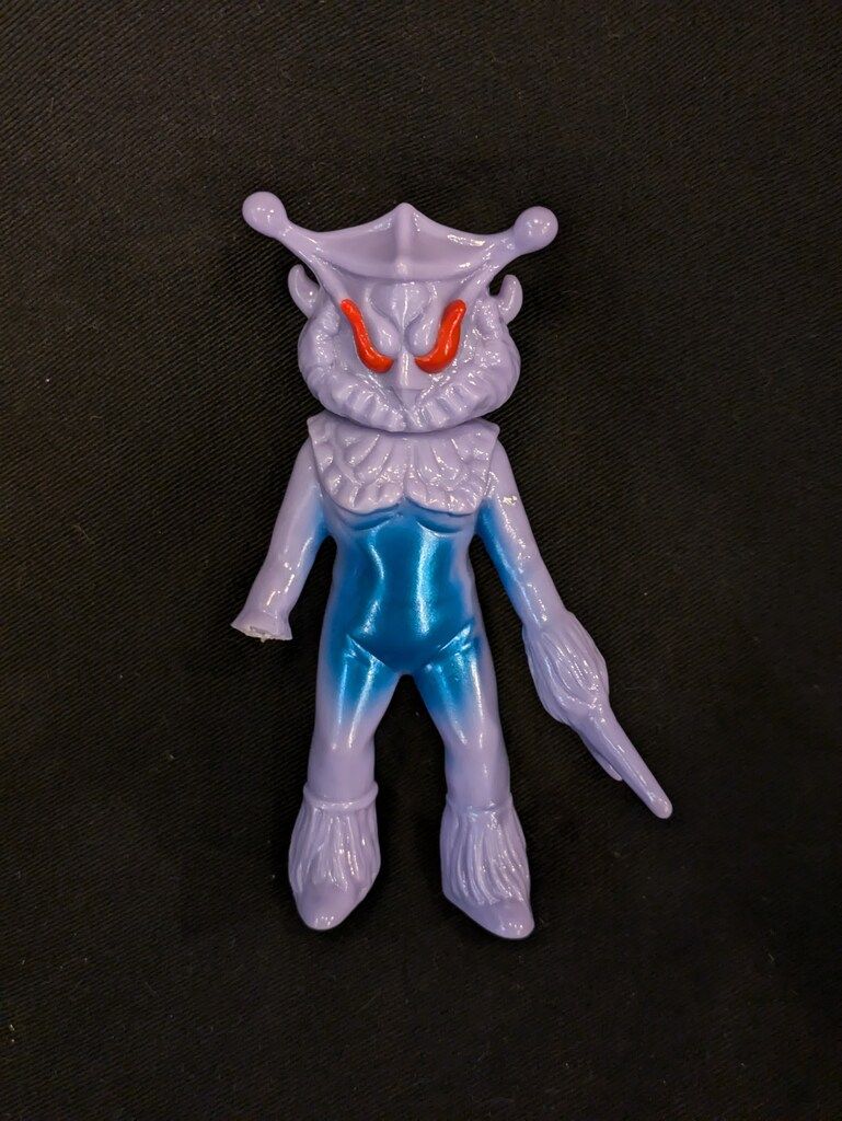 やまなや 怪獣郷/ウルトラマンレオ ブルマァク ツルク星人 ミニサイズ 紫成型 単品