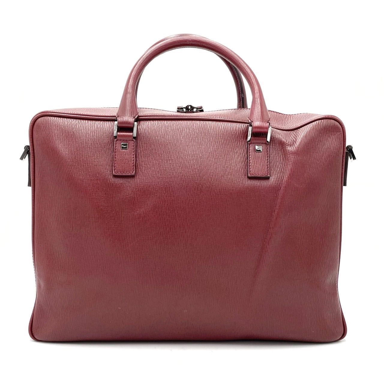 【美品】サルバトーレフェラガモ 2way トートバッグ ビジネスバッグ レザー Salvatore Ferragamo (サルヴァトーレフェラガモ) メンズ トートバッグ