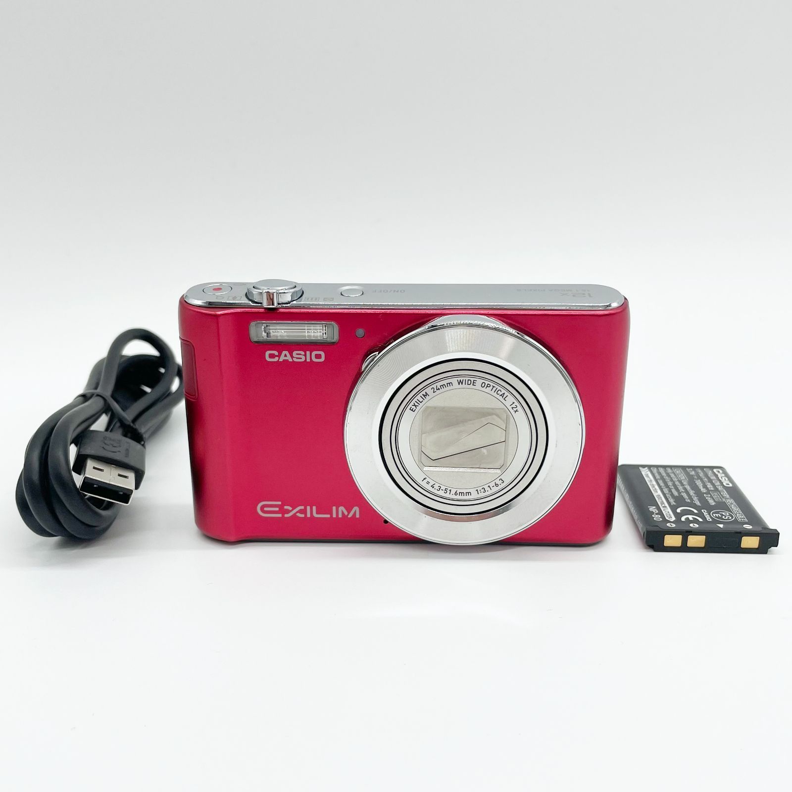 ☆ CASIO デジタルカメラ EXILIM 注文 EX-ZS240RD レッド