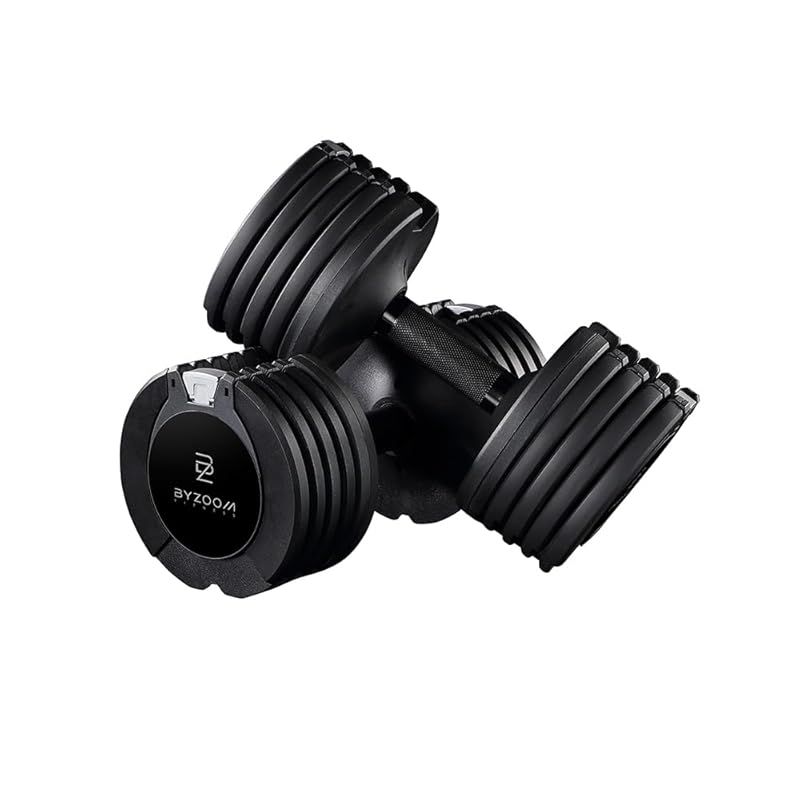 可変式ダンベル 10kg Pure Series ブラック 2個セット 5段階調整 バイズーム Byzoom 1