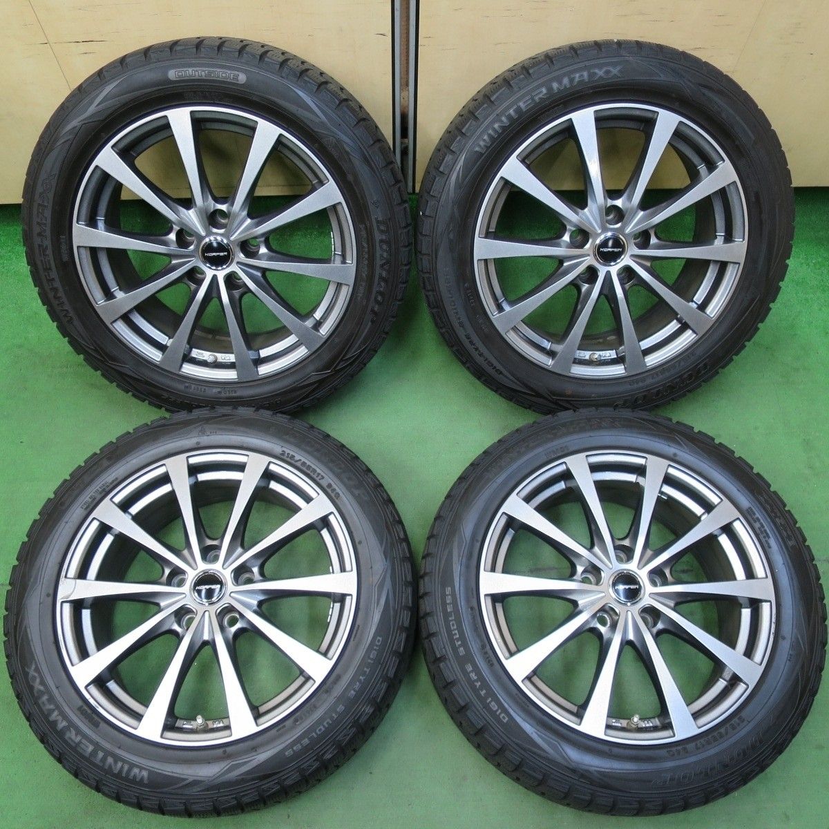 キレイ☆スタッドレス 215/55R17 ダンロップ ウインターマックス WM01 