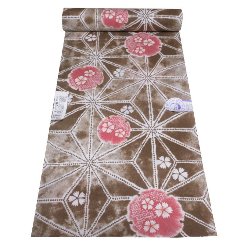 8の日セール 浴衣 雪花絞り シャーベットカラー 裄67cm 浴衣