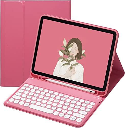 iPad mini1/2/3/4/5_濃いピンク iPad Mini5キーボードケース iPad