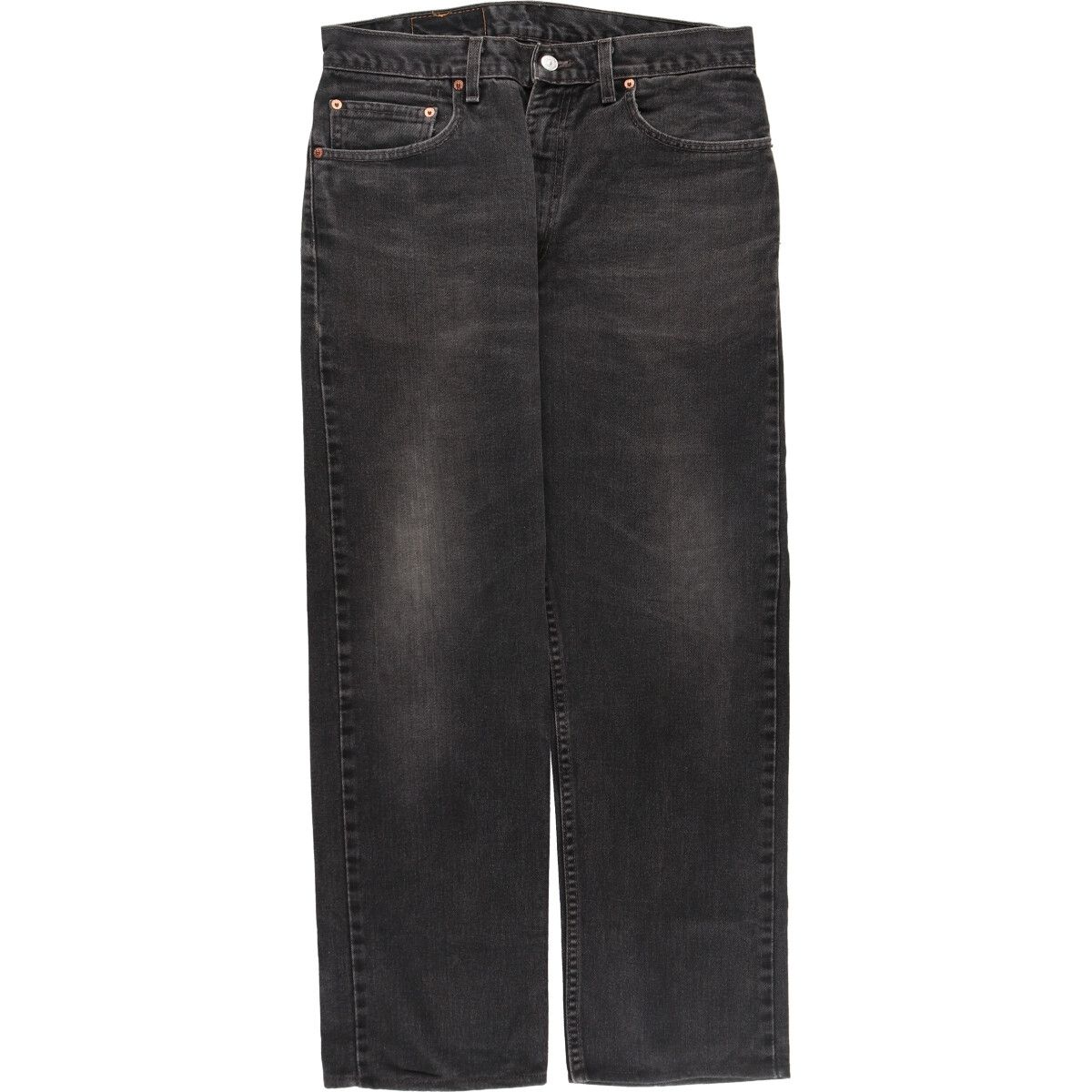 古着 00年代 リーバイス Levi's 505 REGULAR FIT STRAIGHT LEG ブラックデニム テーパードデニムパンツ USA製 メンズw32相当/evb005632