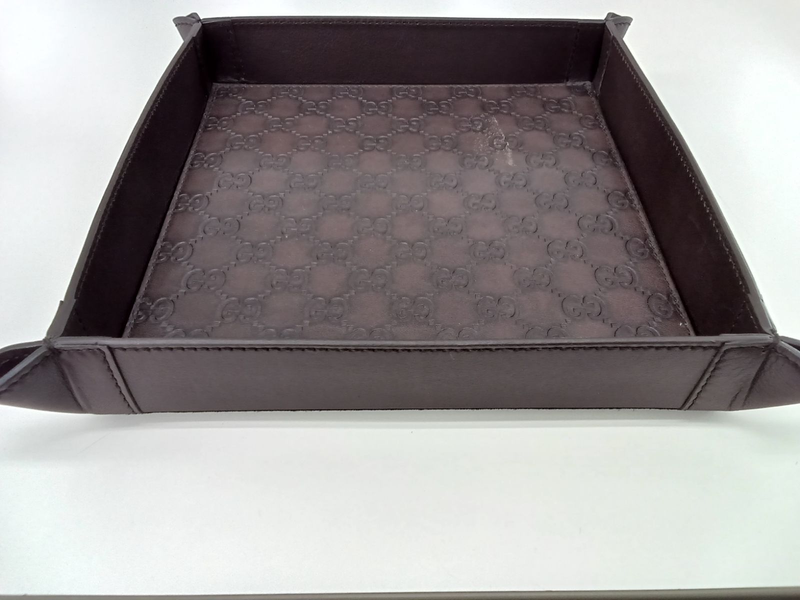 GUCCI ジュエリーケース　グッチ GUCCI グッチ トレー ジュエリーケース ブラウン】 - メルカリ