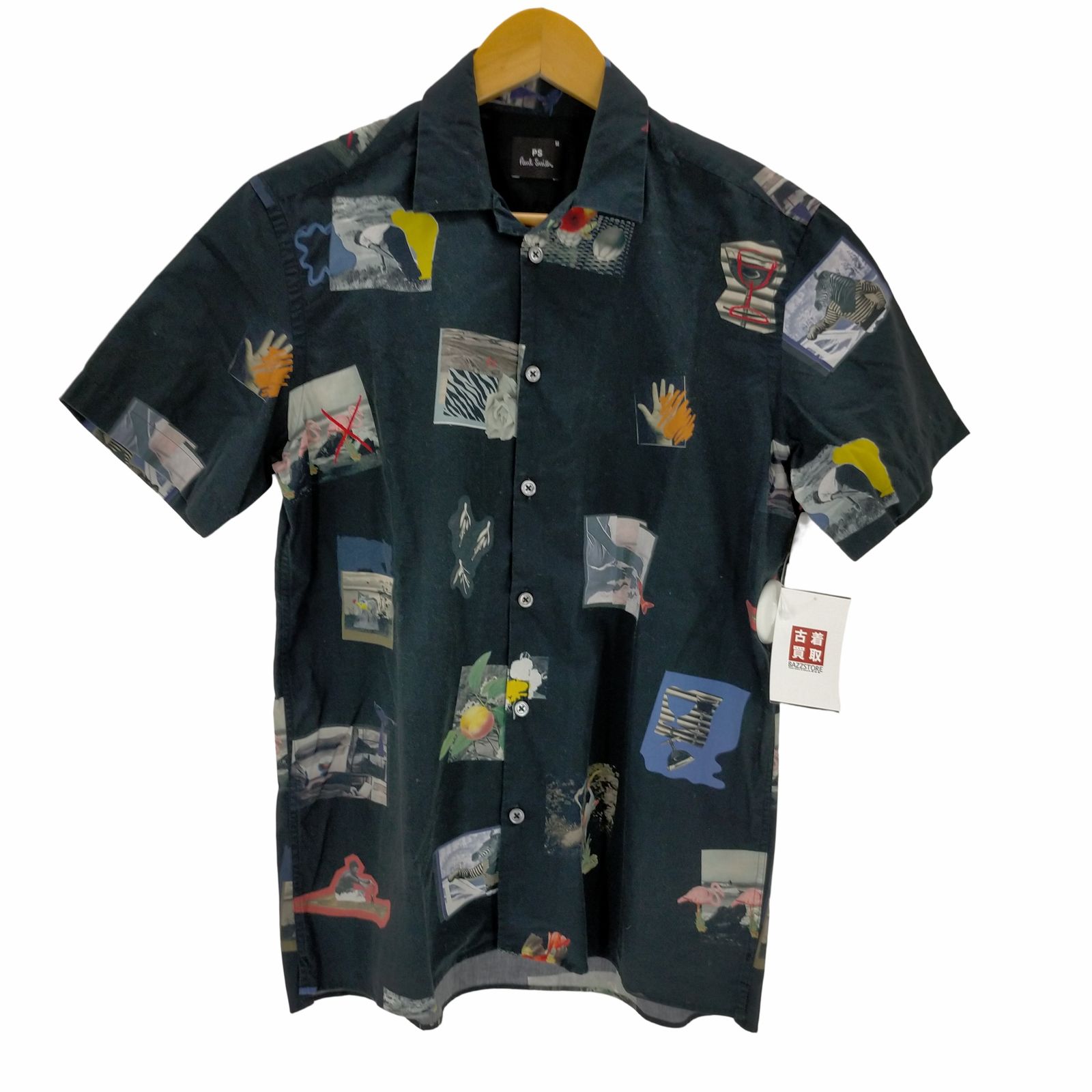 ピーエスポールスミス PS Paul Smith 総柄オープンカラー半袖シャツ 