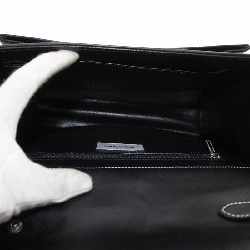 Yves Saint Laurent イヴ ・サンローラン YSLロゴ レザー 2WAY