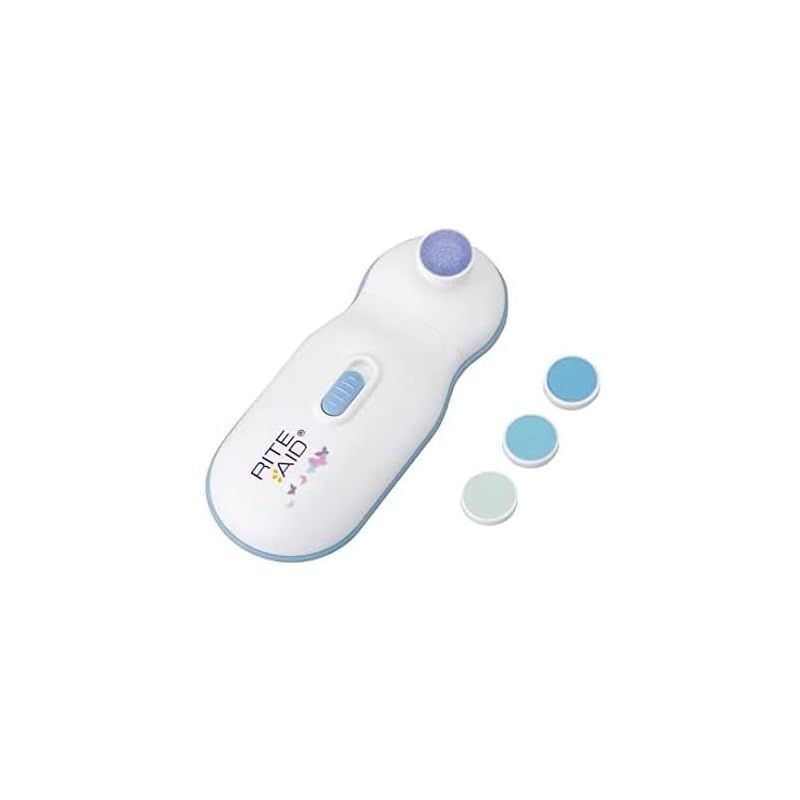 Rite Aid 赤ちゃん 電動ネイルトリマー 本体セット パッド(月齢別4種類)付属 爪切り 爪磨き