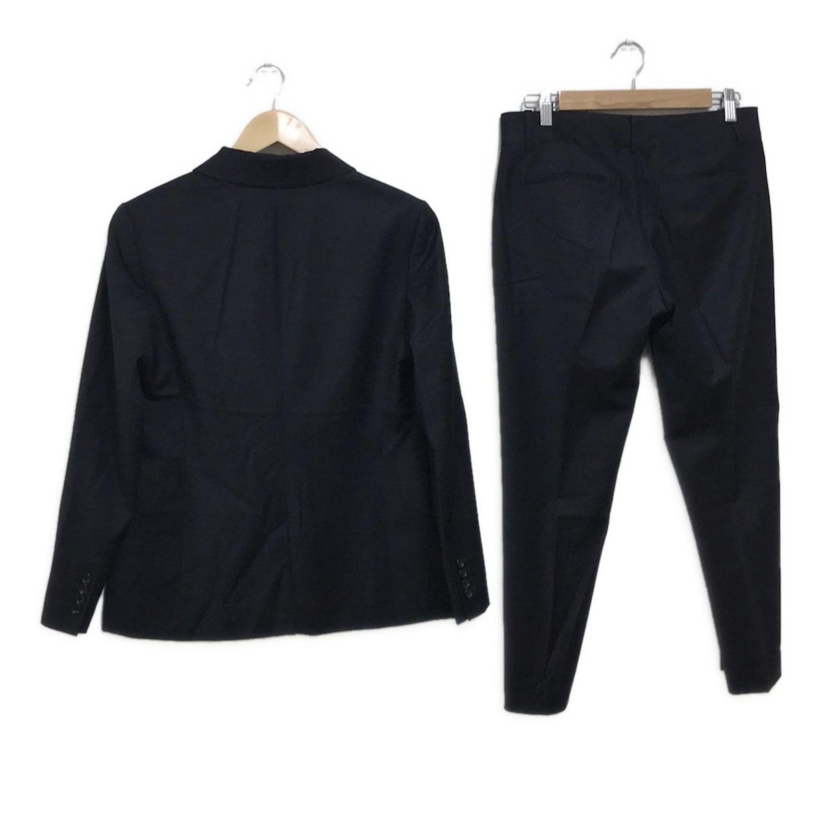美品 theory luxe executive パンツスーツ 40 ネイビー TheoryパンツスーツネイビーLサイズ