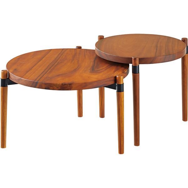 新着 ローテーブル センターテーブル 幅53cm S 円形 木製 ラウンドテーブル リ 14257.34円 その他