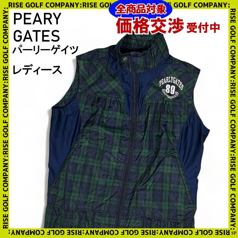 PEARLY GATES パーリーゲイツ フルジップ ナイロン ベスト 裏地