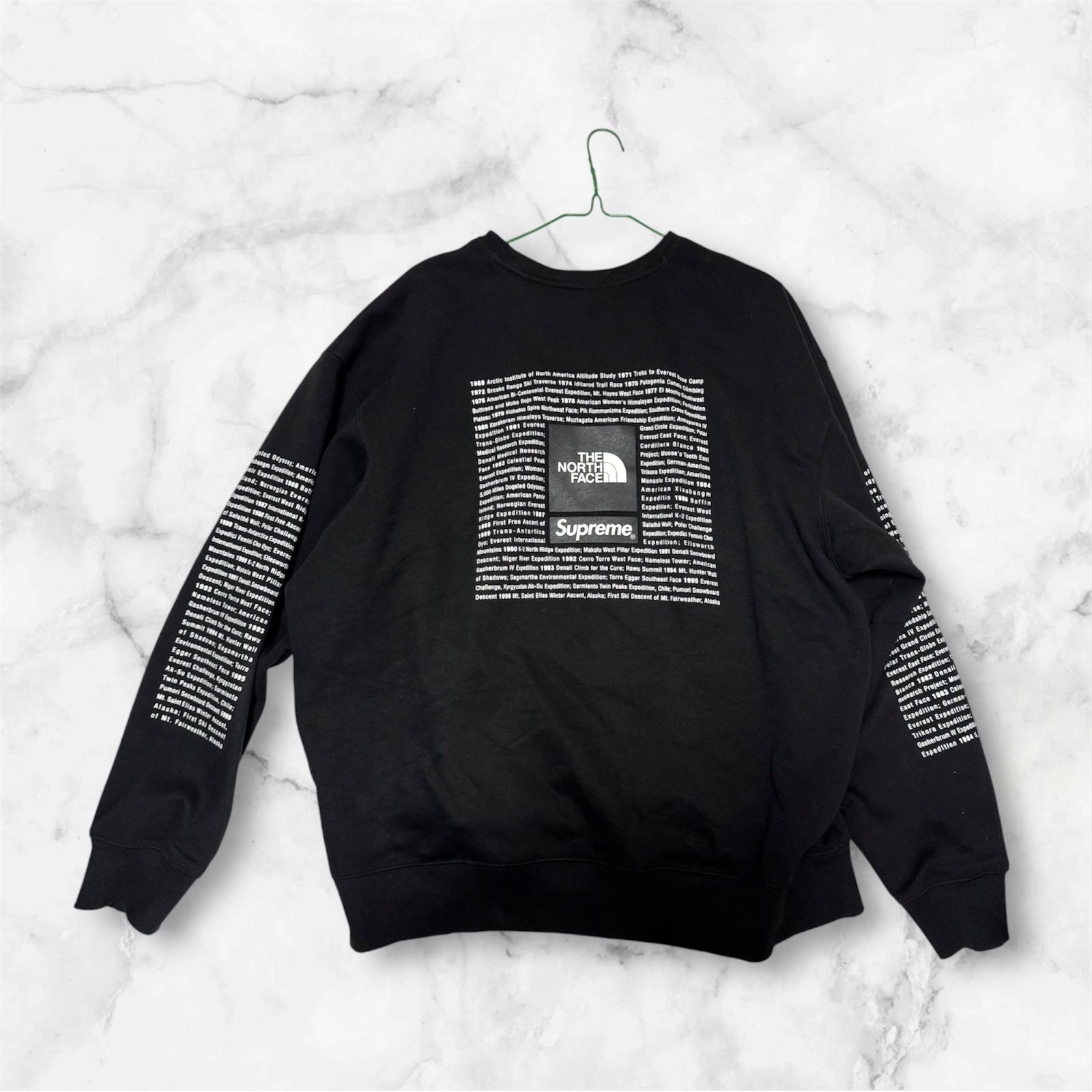 中古美品」 THE NORTH FACE × SUPREME 24SS GRAPHIC CREWNECK 