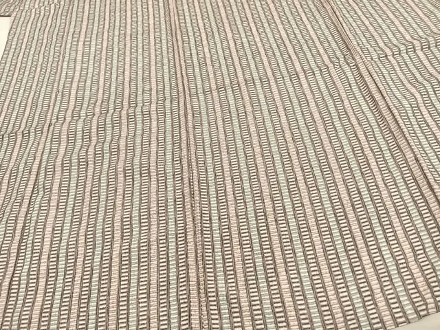 平和屋着物▽小紋 単衣 縞 洗える着物 AAAW1491fy - メルカリ