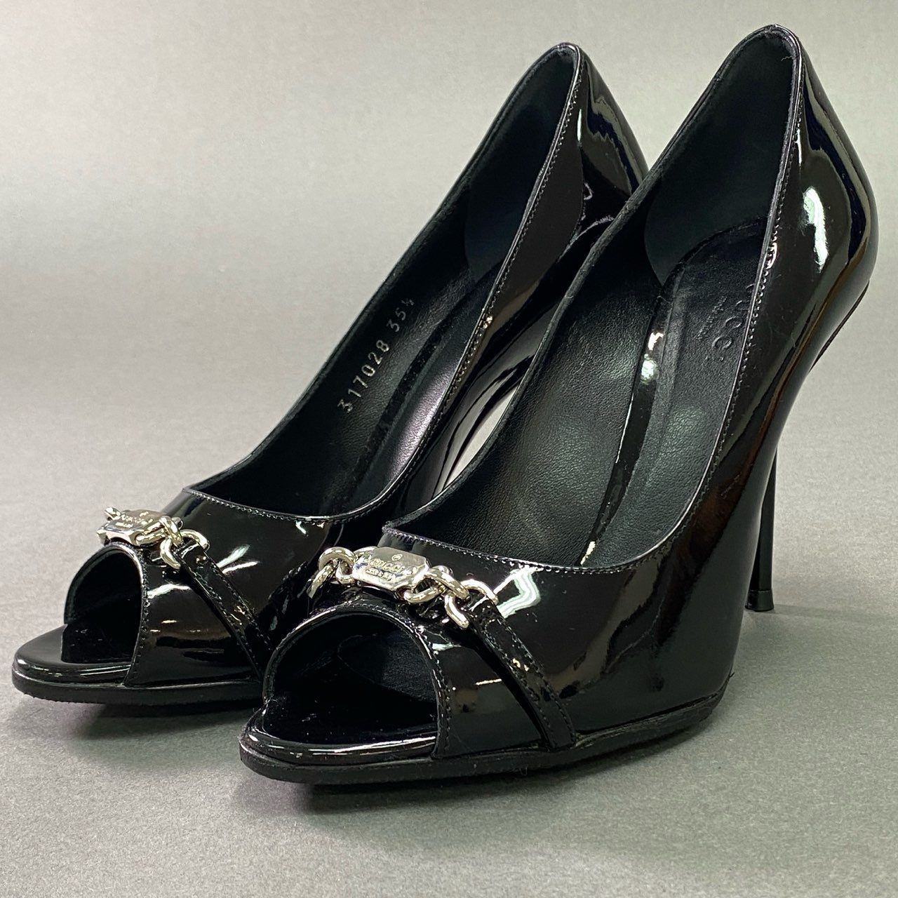 GUCCI エナメルハイヒール 35