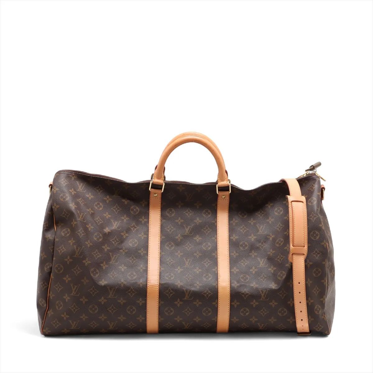 ルイヴィトン モノグラム キーポル バンドリエール 60 M41412 レザー 2WAY ボストン バッグ ショルダー A4 メンズ EEE CW66-3