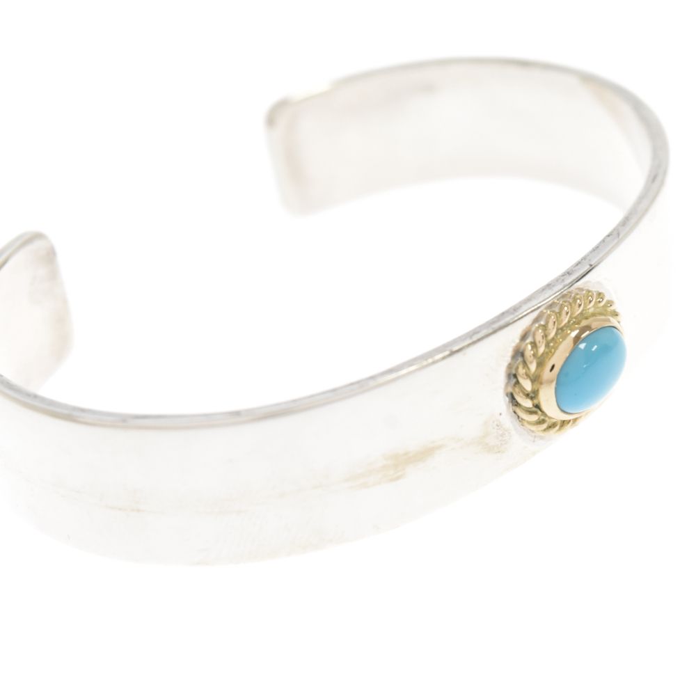 goro's (ゴローズ) 金縄ターコイズ平打ちブレスS シルバー - メルカリ