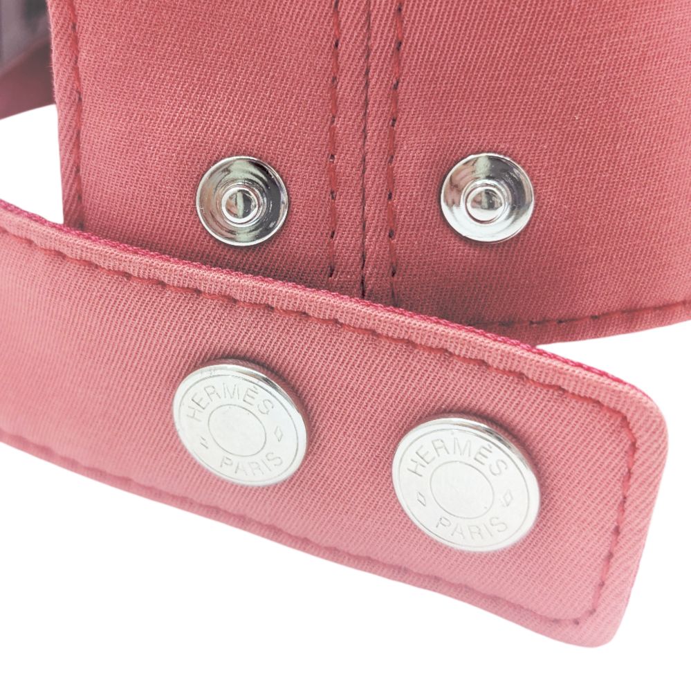 中古】HERMES エルメス キャップ Hロゴ 刺繍 サイズ57 レディース