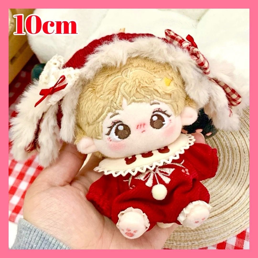 10cmぬい服かわいいうさ耳の赤ずきん風セットぬいぐるみ着ぐるみ