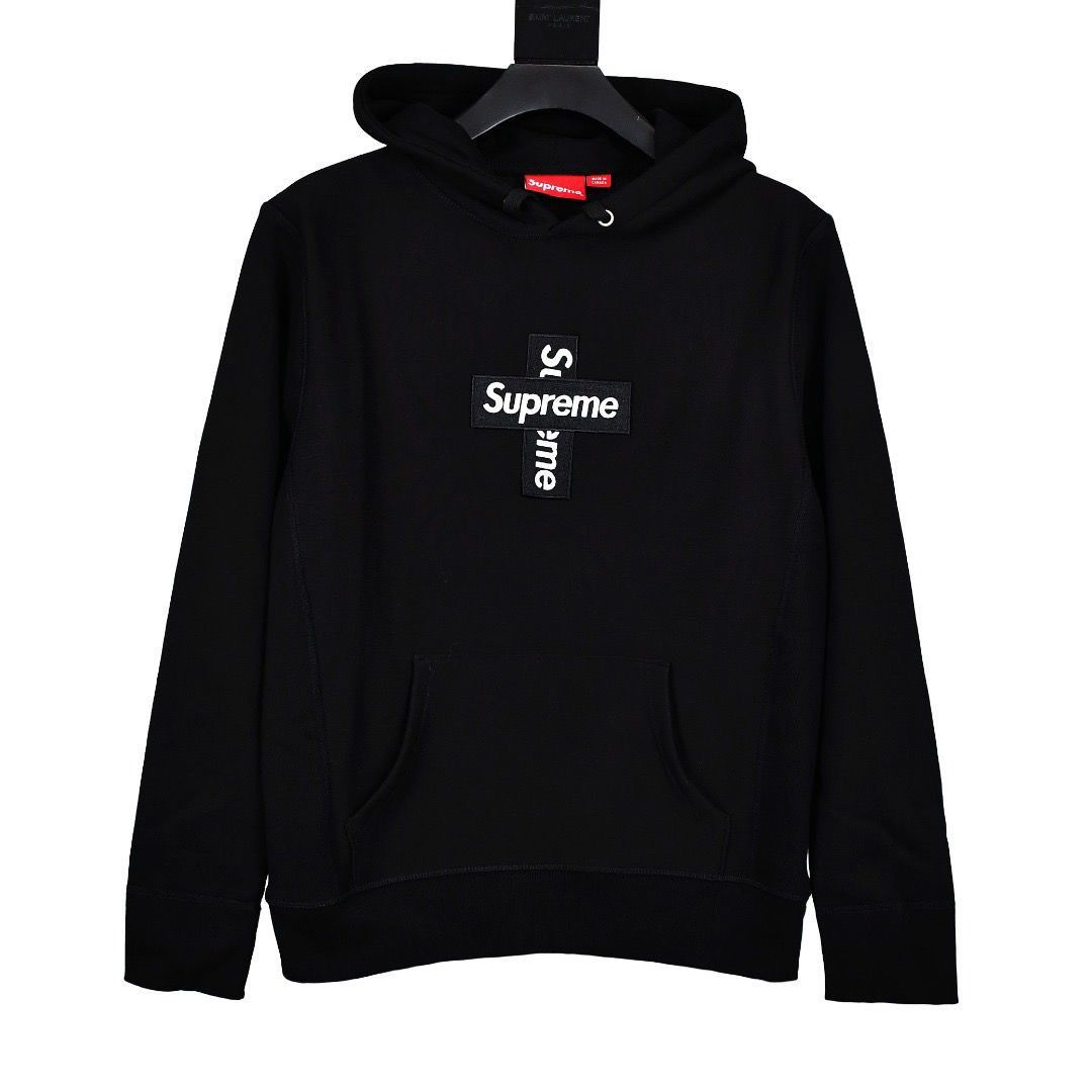 Supreme 20FW Cross Box Logo Hooded Sweatshirt 裏起毛パーカー ブラック - メルカリ