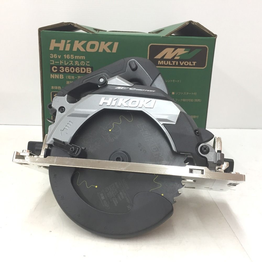 HiKOKI(ハイコーキ) 36Vマルチボルトコードレス丸のこ165mm 黒鯱 Bluetooth機能付蓄電池セット品 グリーン(1台) 品番：C3606DA-SK-2XPS HiKOKI切断スピードトップクラス！マルチボルト36V 165mm充電式丸の