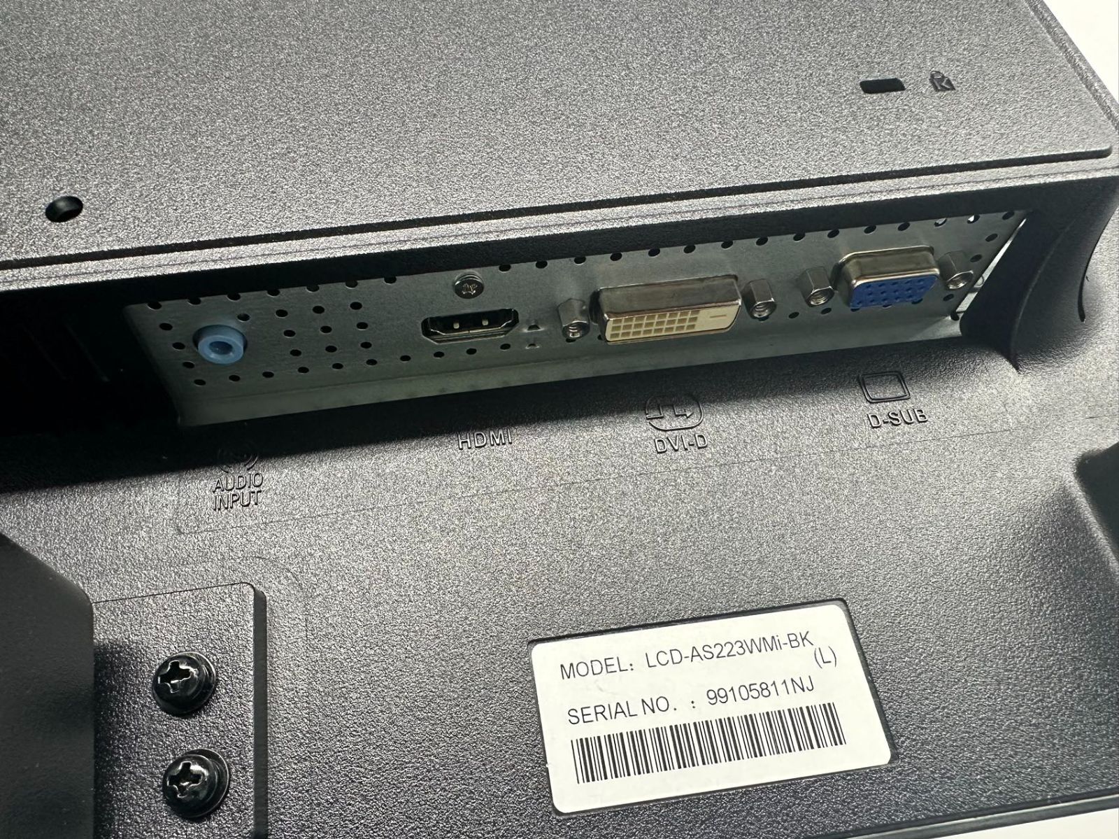 NEC 21.5型IPSワイド液晶ディスプレイ(黒) LCD-AS223WMI-BK　中古モニター