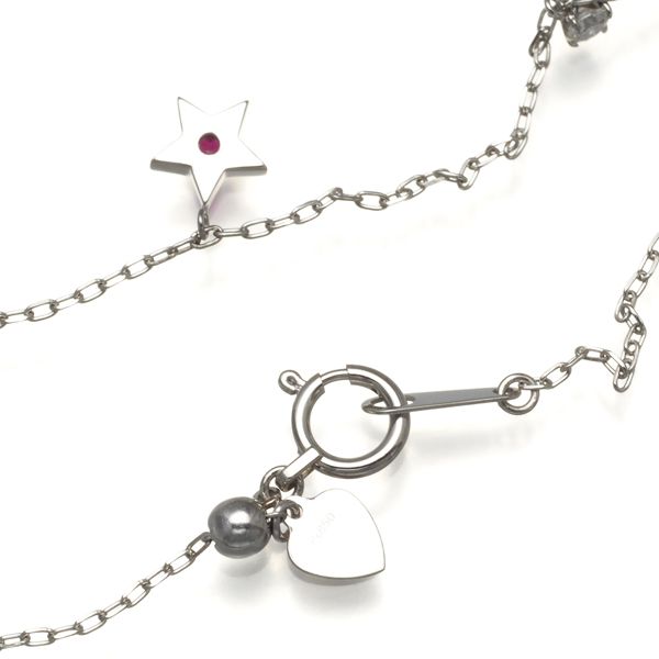 ルビー 0.18ct ダイヤ ダイヤモンド 0.10ct ステーション スター 