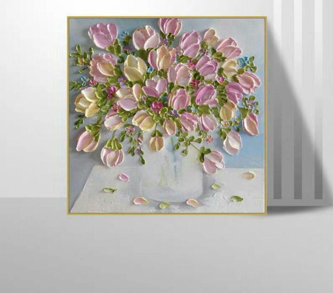 純手描き 油絵 立体