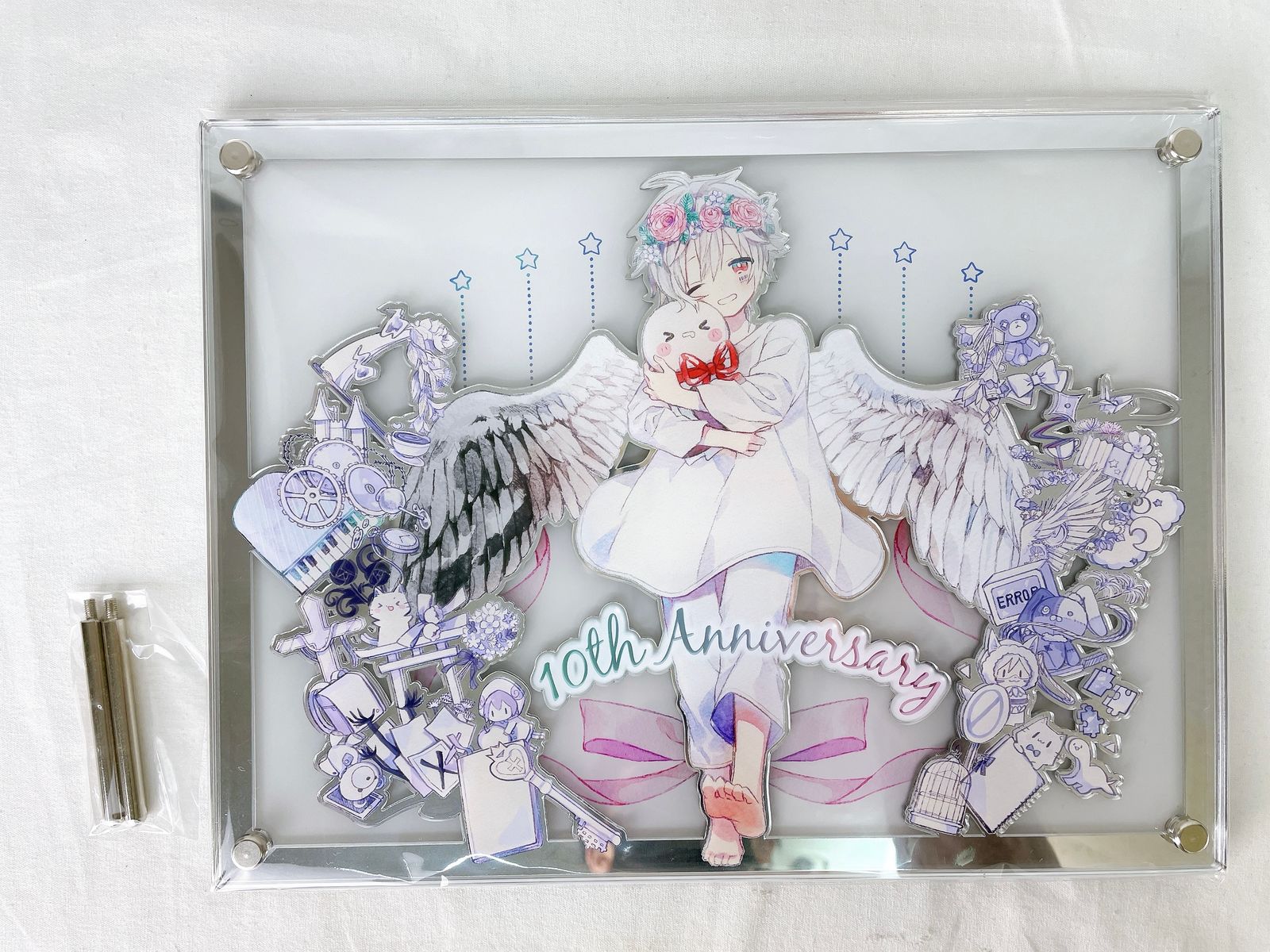 あたり景品 まふまふの3層アクリルパネル 缶バッジくじ - メルカリ