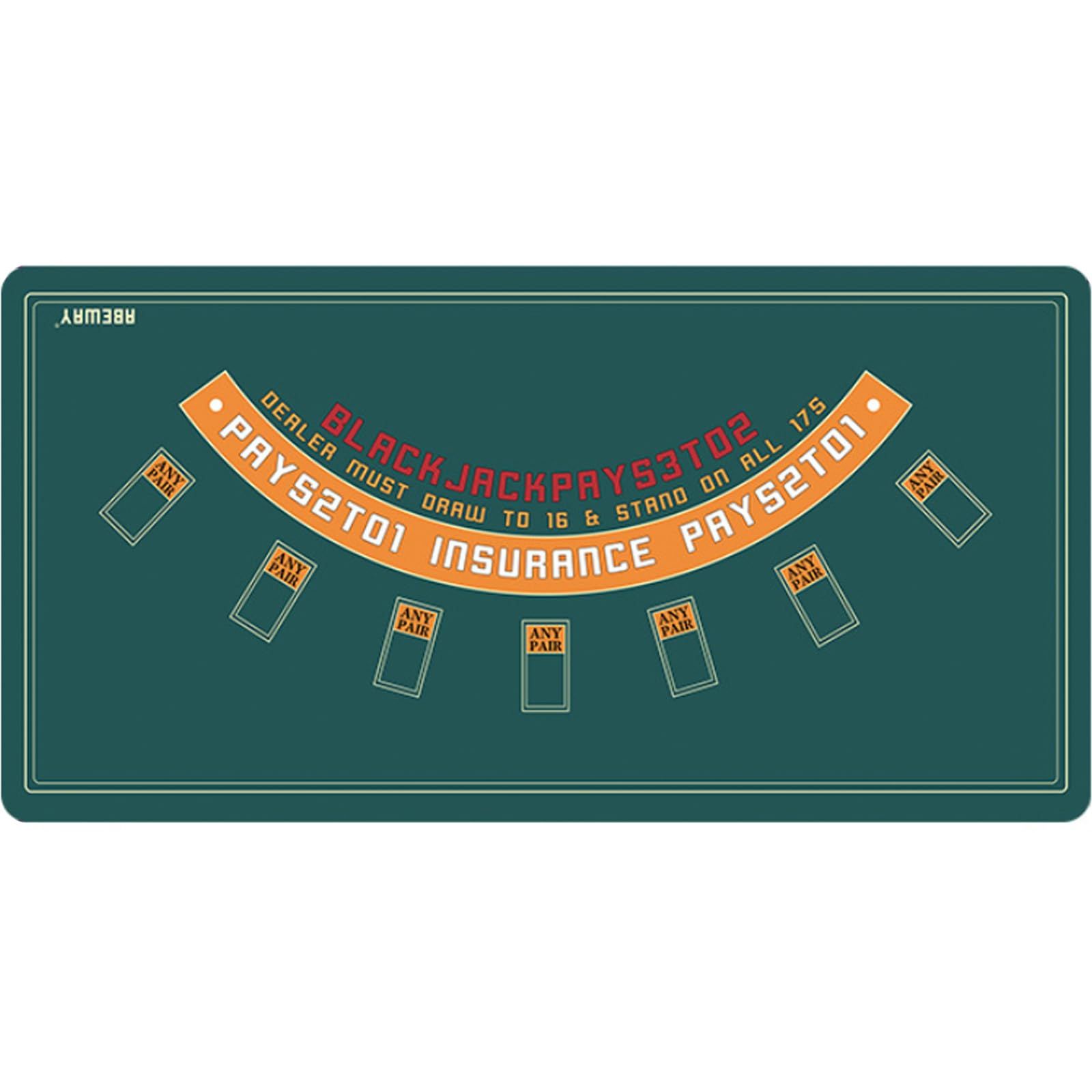 迅速発送】A'sTool ブラックジャックマット カジノ Black Jack