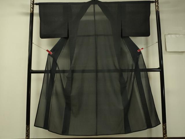 平和屋着物▽上質な紬 単衣 花唐草文 正絹 逸品 CAAS2409xi