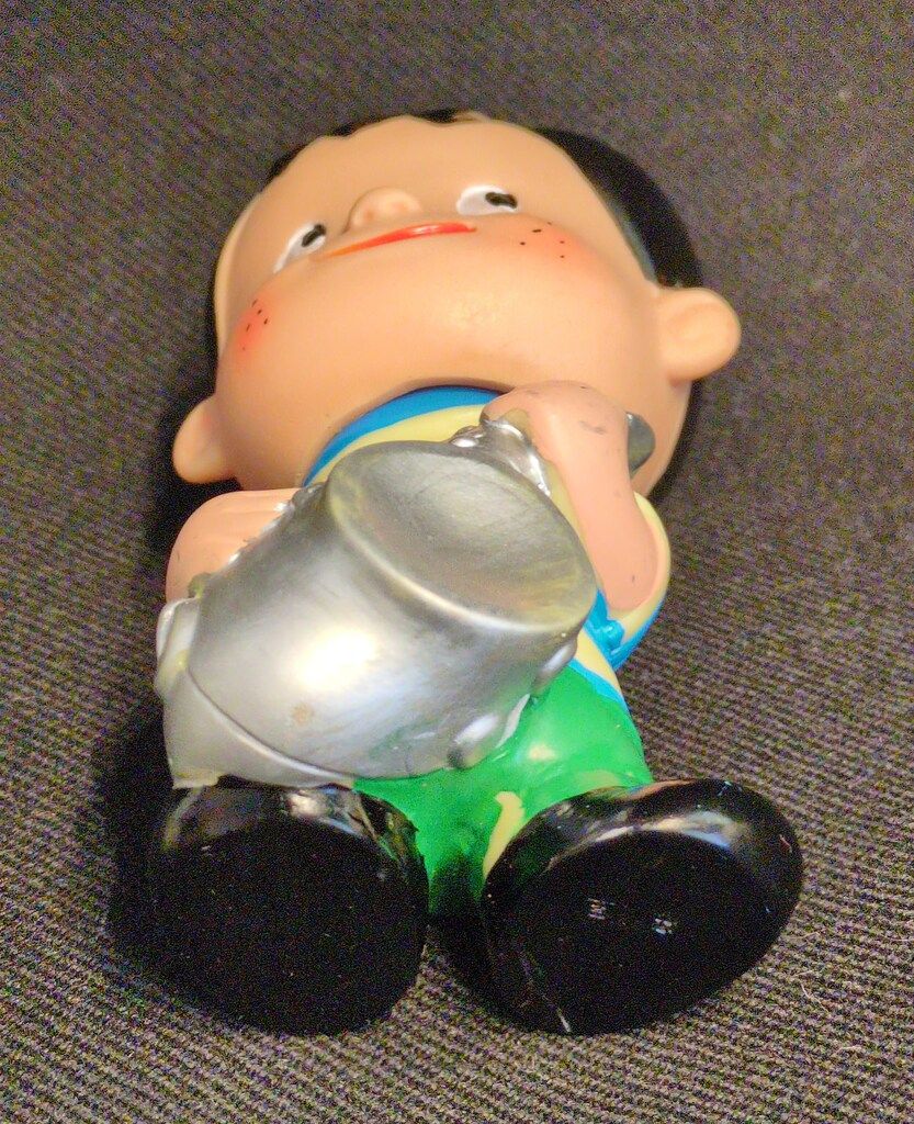 東洋信託銀行 貯金箱 サックス/プラスくん 105mm - メルカリ