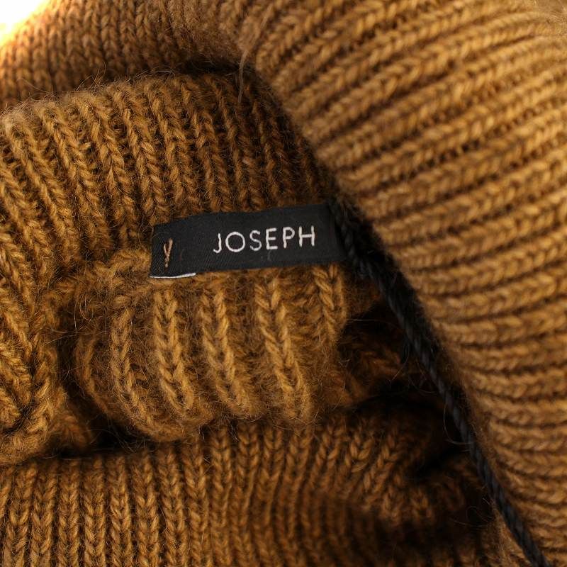 未使用品 ジョセフ JOSEPH ニット セーター 長袖 タートルネック ウール モヘヤ カシミヤ S 茶 /BM レディース ジョセフ JOSEPH ニット セーター 長袖 タートルネック ウール